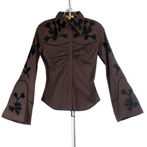 NWT $415 Catherine Malandrino Western app shirt